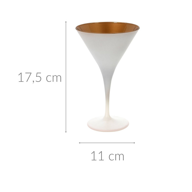 Pahar Martini, interior auriu