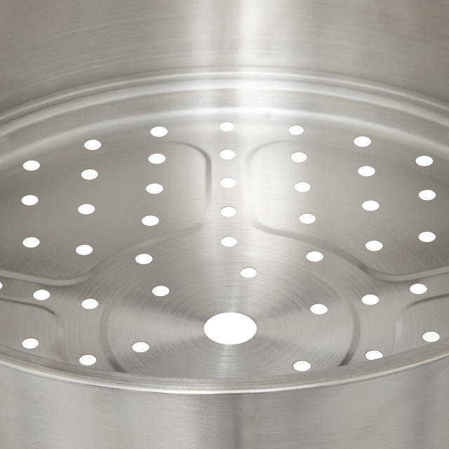 Oală cu aburi aluminiu turnat 24 cm verde