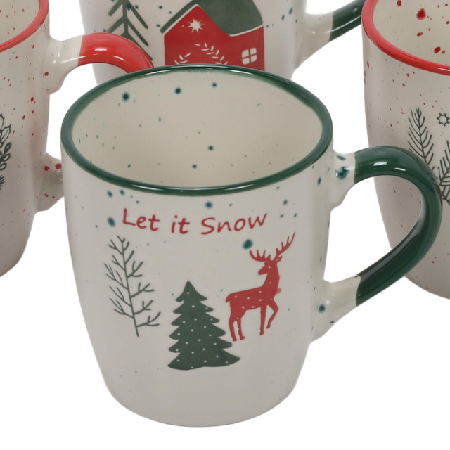 Set de căni festive, 4 x 200 ml