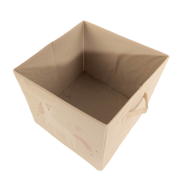 Cutie textila pentru jucarii Unicorn, 32 x 32 x 30 cm