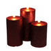 Lumânări decorative LED Ø 7,5 cm, 3 buc.