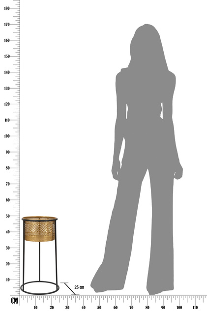 Ghiveci ajurat pe suport, Ø 25 cm