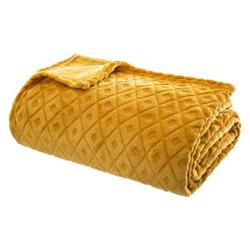 Pătură moale, cuvertură de pat LOSAN, carouri 3D, 180 x 230 cm