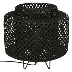 Veioza boho LIBY, impletitura din bambus, 25 cm