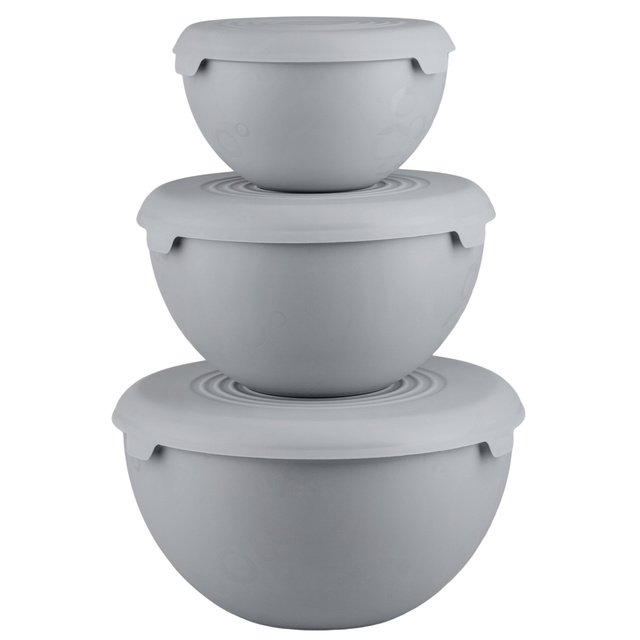 Set trei boluri cu capace, 1,5l, 3l, 6l