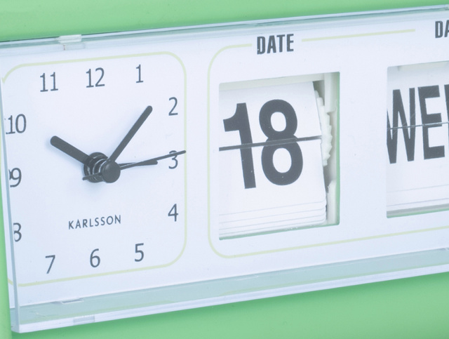 Ceas deșteptător retro FLIP cu dată