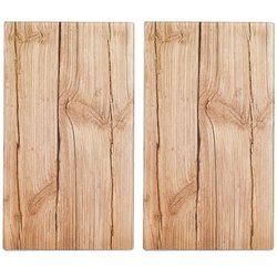 Plăci de protecție din sticlă WOOD pentru aragaz – 2 bucăți, ZELLER, model 9