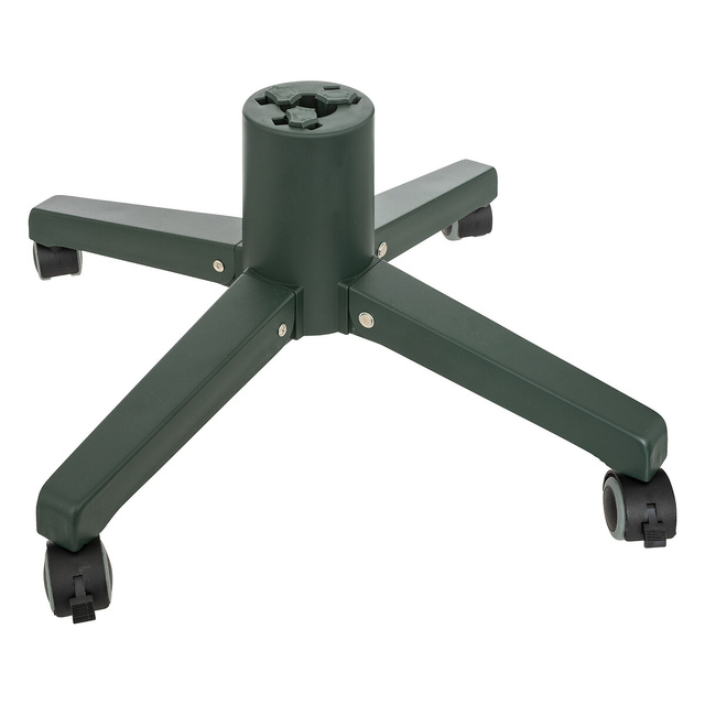 Suport metalic pentru brad cu roti, 20 x 54 cm