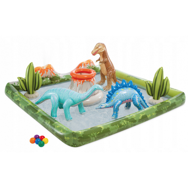 Loc de joaca gonflabil cu piscina DINO