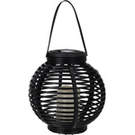 Lampa solara, sfera neagra, Ø 21 cm