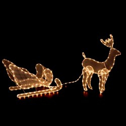 Ren de Craciun 240 LED, decoratiuni luminoase de exterior