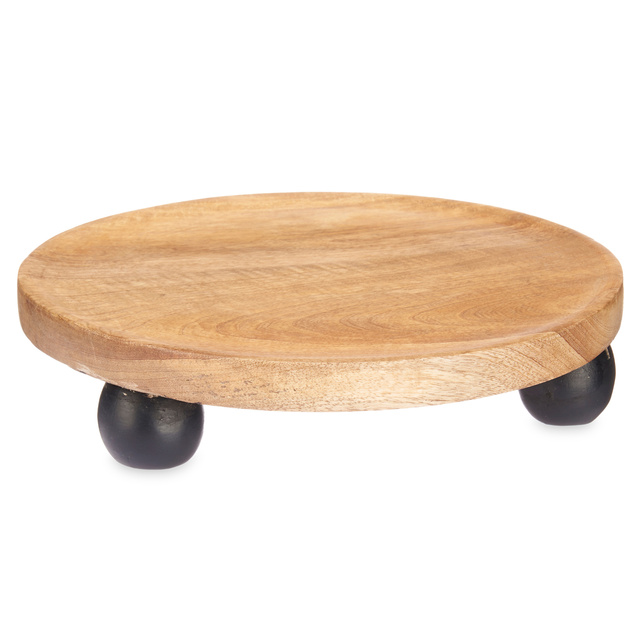 Suport din lemn pe picioare decorative, Ø 30 cm