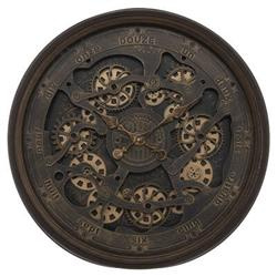 Ceas mare de perete vintage Alban, mecanism vizibil, Ø 76 cm