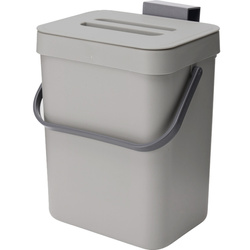 Coș de gunoi pentru bucătărie SAVA pentru ușa dulapului, 3 l, gri