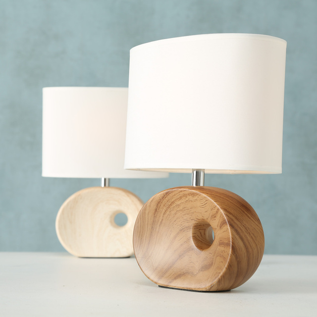 Lampă de masă OAKVILLE cu bază din porțelan, 30 cm