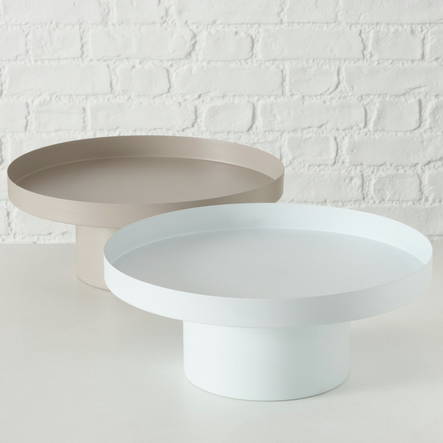 Tavă metalică pe picior SAMONA, Ø 25 cm