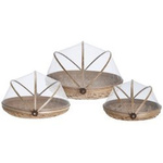 Coș de pâine din fibră de bambus, recipient practic pentru alimente pentru bucătărie.