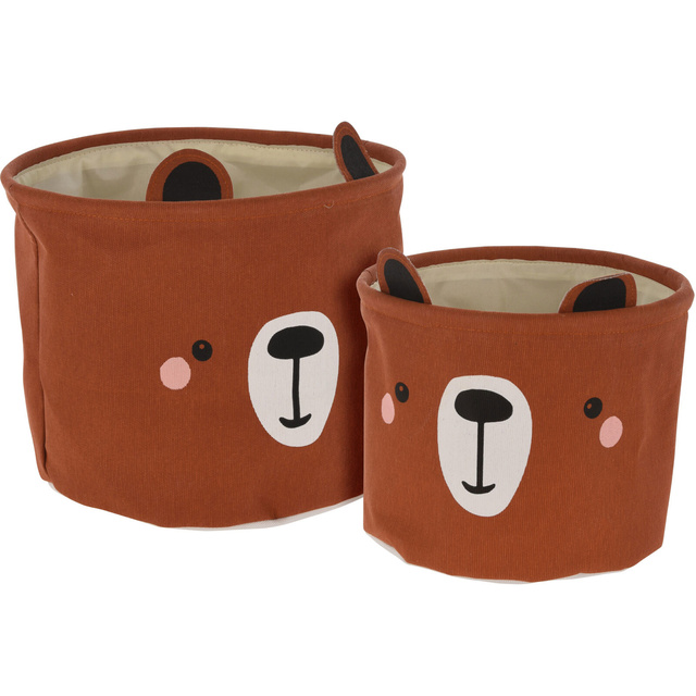 CUTE cos pentru jucarii, set de doua recipiente