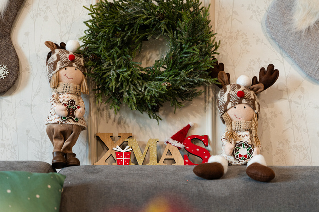 Inscripție de Crăciun, decor suspendat