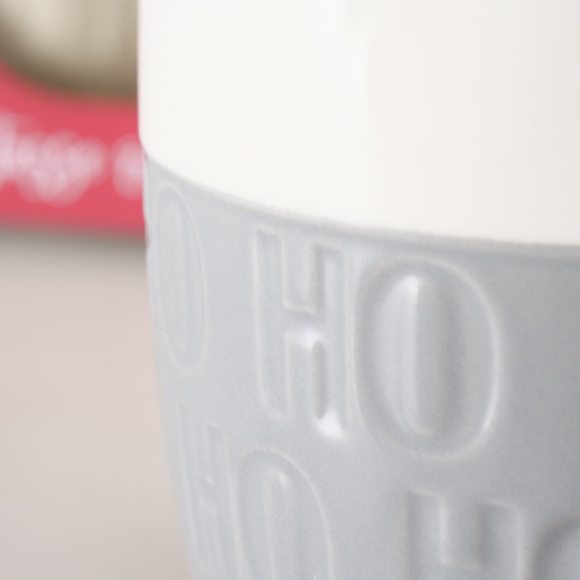 Cana jumbo cu motiv festiv HOHO, 600 ml