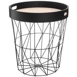 Masuta cu tava de servire si cos pentru paturi, perne, 3 in 1