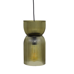 Lampă suspendată din sticlă verde ANCEL, Ø 14 cm