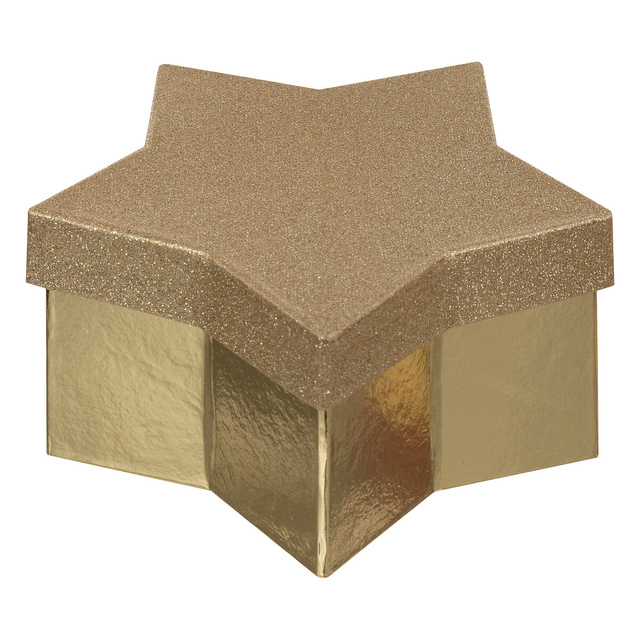 Set de cutii de cadou in forma de stea, 4 piese