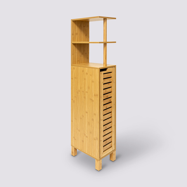 Dulap baie ingust din bambus SICELA, 30 x 19 x 120 cm