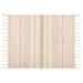 Covor bej Cot Sand, bumbac, boho, 60 x 90 cm