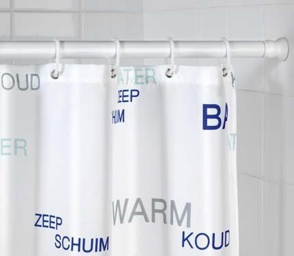 Baston telescopic pentru perdea de duș, Ø 2 cm, 70-115 cm, WENKO