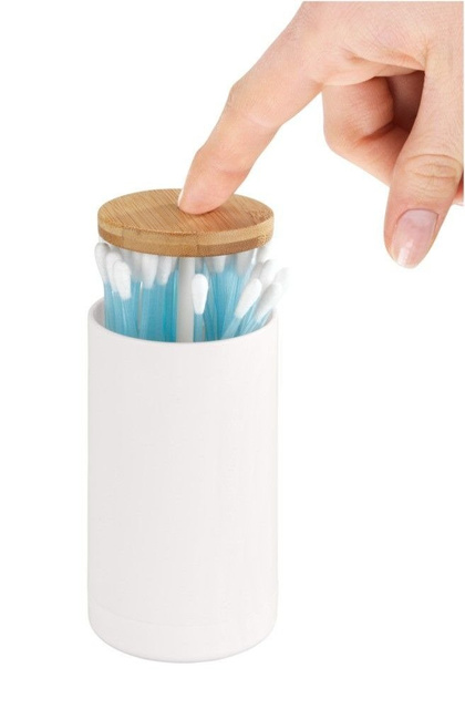 Recipient pentru betisoare urechi LARESA, alb, WENKO