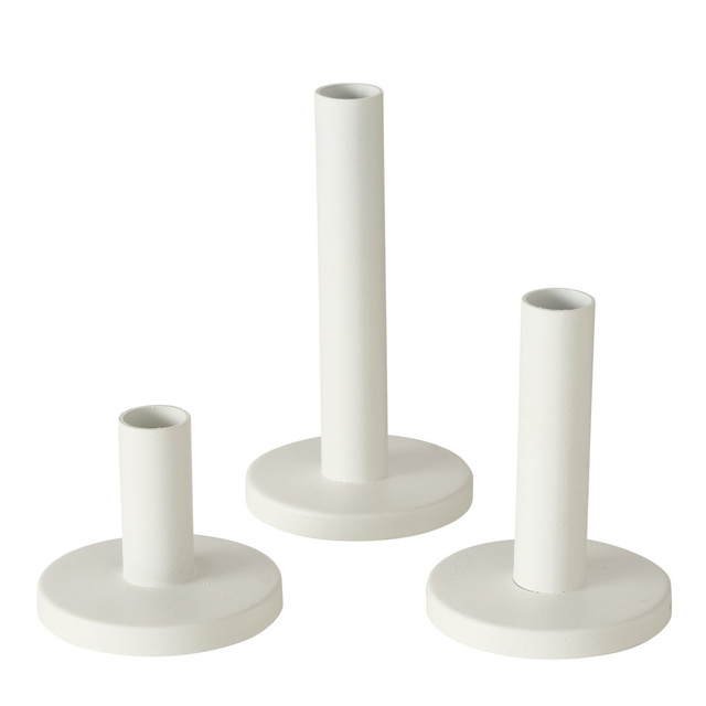 Sfeșnic metalic MALKO, 3 buc, Ø 9 cm