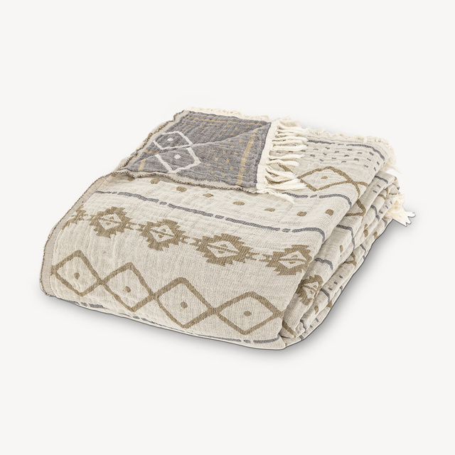 Cuvertură mare de muselină INUIT, 240 x 260 cm