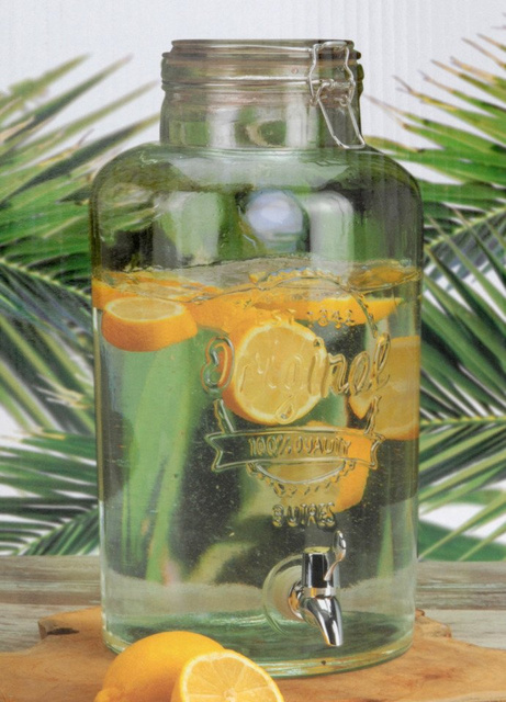 Borcan cu robinet și capac - distribuitor de băuturi Excellent Houseware, capacitate 8 l