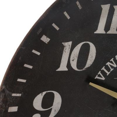 Ceas de perete din lemn, ceas de perete cu numere lizibile, Ø 38 cm