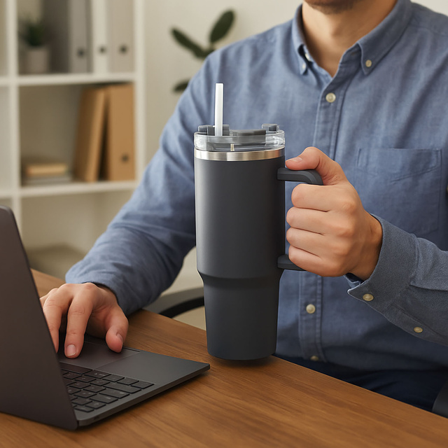 Cana termica mare din otel inoxidabil, 1,2 l