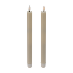 Lumânări de masă din ceară cu LED, 25 cm