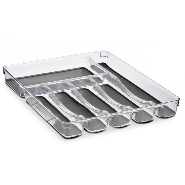 Organizator pentru sertar pentru tacâmuri, baza antiderapanta