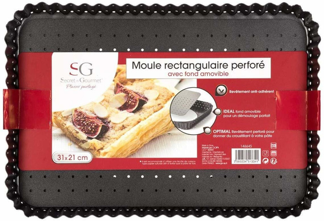 Forma dreptunghiulara de copt, 31 x 21 cm, metal