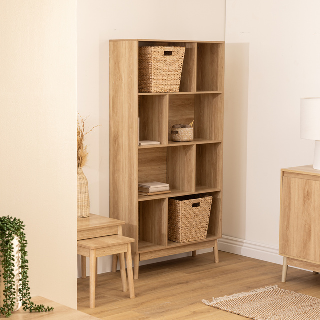 Raft pentru cărți cu polițe neregulate ABANA, 80 x 30 x 160 cm