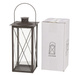 Lantern metalic lumanare, geam de sticla, FAROL, 30 cm