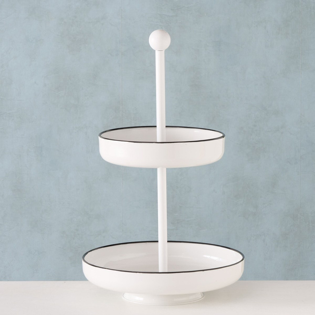 Suport pentru accesorii metalic Benson, cadru din lemn, Ø 30 cm