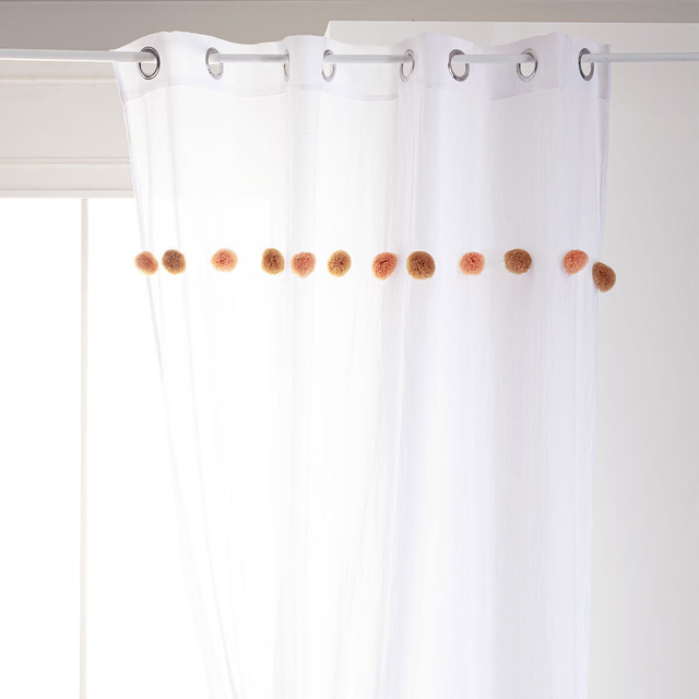 Perdea pentru copii cu ciucuri, 140 x 240 cm