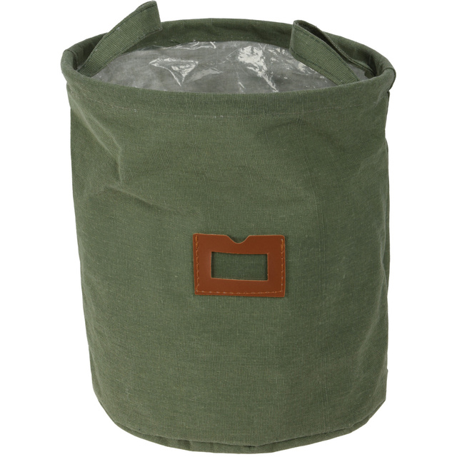 Cos din material cu fereastra si manere, Ø 24 cm