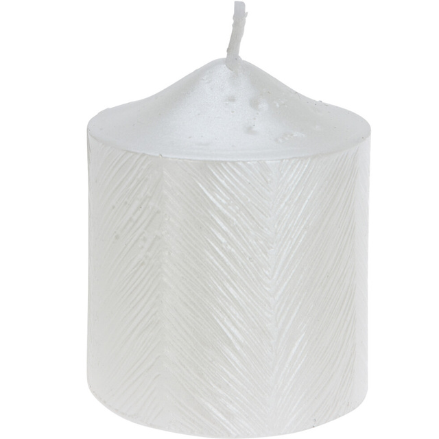 Candelă decorativă cu model metalic, 5 x 6 cm