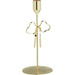 Candelabru metalic, aurit, 21 cm