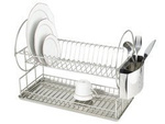 Suport pentru vase, uscător pentru vase din oțel inoxidabil - 2 niveluri, WENKO