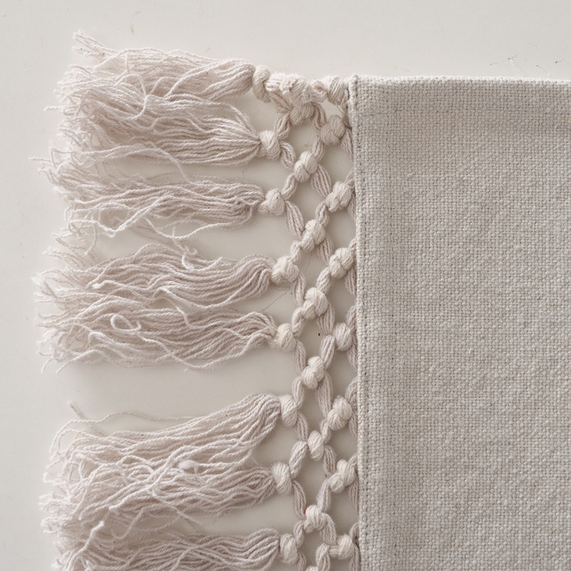 Traversa de masă din bumbac Linou, 140 x 40 cm