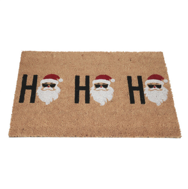 Covoare din fibră de nucă de cocos 59x39 cm, Moș Crăciun, model 3