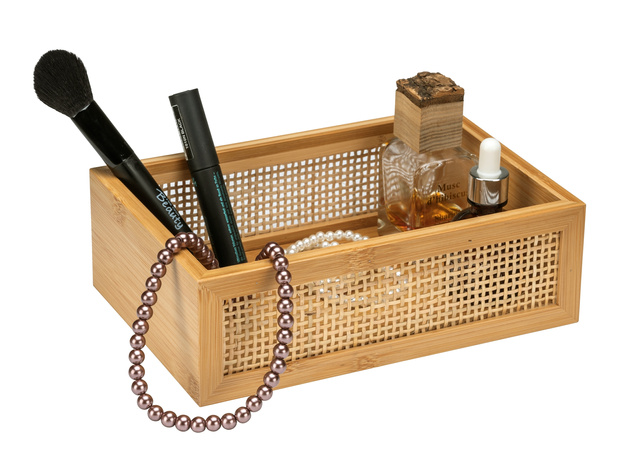 Suport cosmetice ALLEGRE BAMBOO, 22 x 7 x 15 cm, WENKO